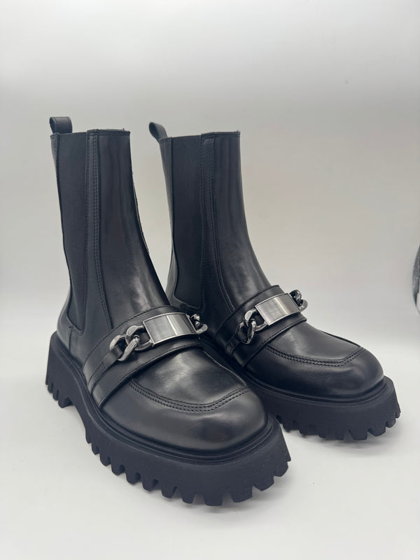 ELVIO ZANON-BEATLES NERI CON FIBBIA