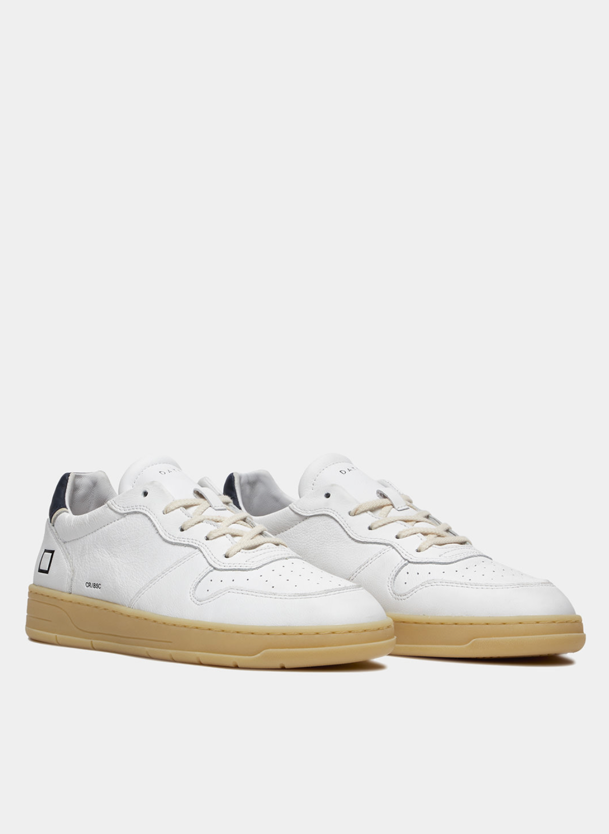 D.A.T.E. UOMO - COURT BASIC WHITE - BLU