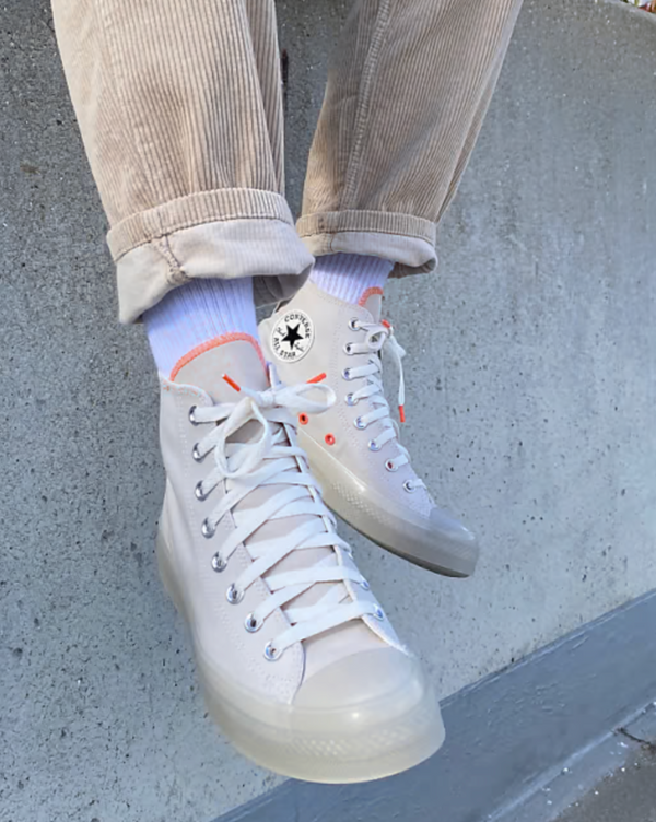 Converse - Chuck Taylor All Star Hi CX - Sneakers in tela elasticizzata color sabbia