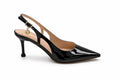 GOLD E GOLD TACCO IN VERNICE NERO E BEIGE